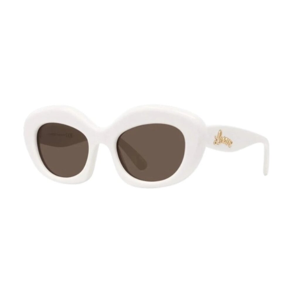 NEW LOEWE SUNGLASSES IVORY WOMEN EYEWEAR LOEWE LW40153I 25E